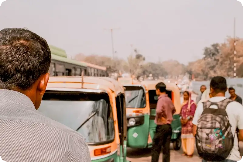 Chandi Chowk en paseo Rickshaw por Nueva Delhi