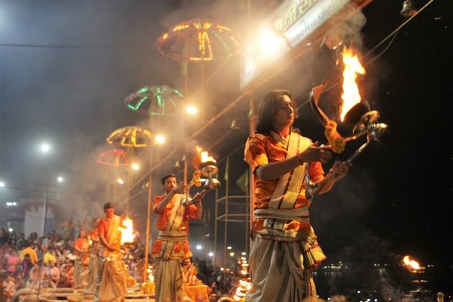 Aarti, ceremonia Ganges Varanasi