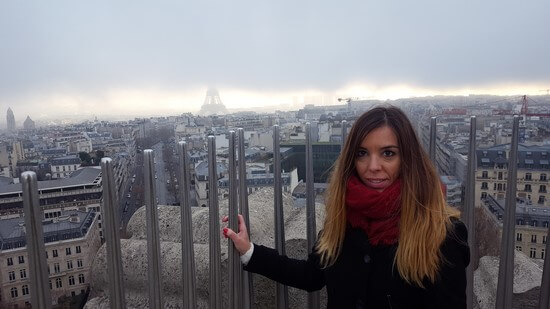 Viaje a Paris, arco de triunfo judit torre eiffel