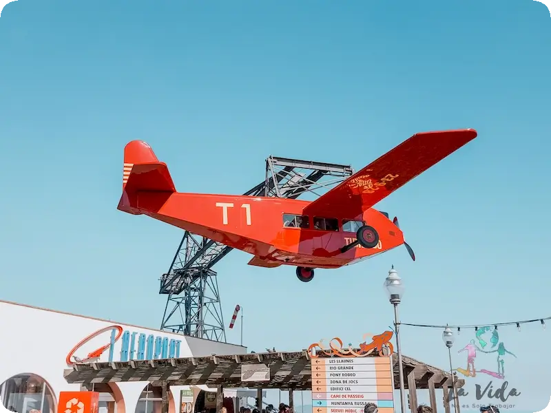 El Avión rojo del Tibidabo : el símbolo histórico del parque