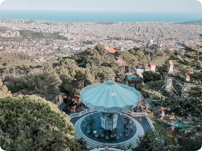 Vista panorámicas desde el Tibidabo