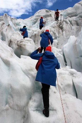 Subiendo el glaciar Franz Josef Nueva Zelanda