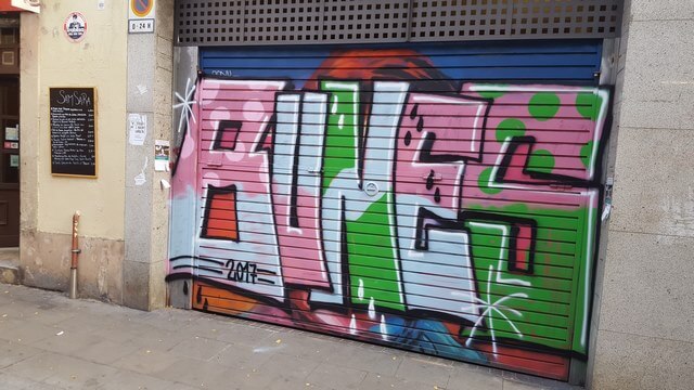 Grafitis Barcelona: Aria Stark