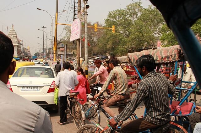 Rickshaw en la India