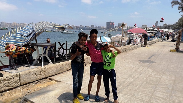 Paseo marítimo de Alejandria, Egipto