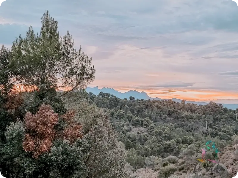 Vistas de Montserrat desde Rocafort