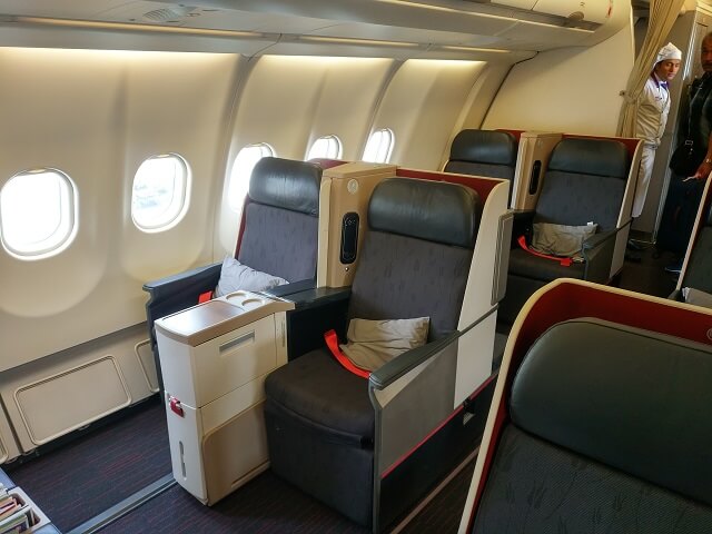 Clase Business de Turkish Airlines asientos