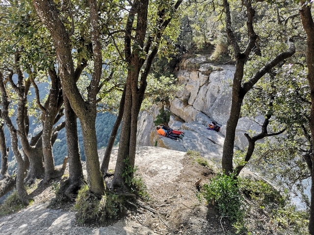 Escaladores en el Salt de Sallent