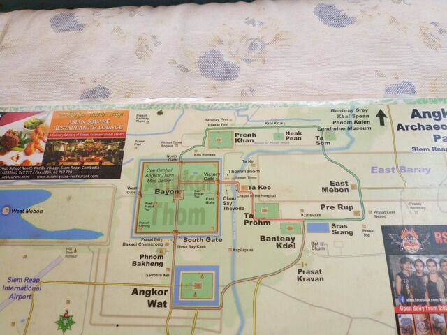 Mapa Angkor Tuk Tuk