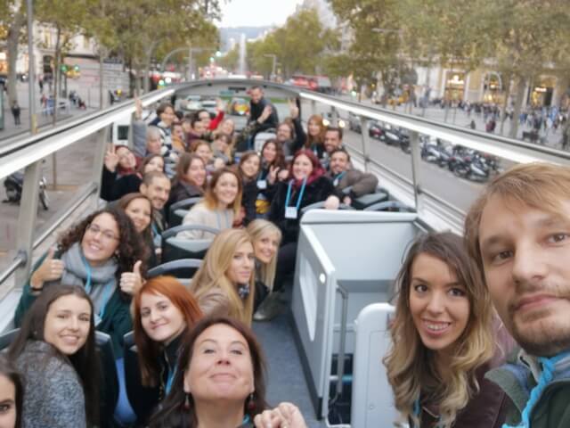 Instagramers en el Bus Turistic de Barcelona Instagramers en el Bus Turistic de Barcelona