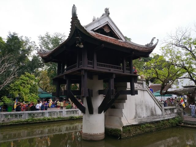 Pagoda pilar unico hanoi, vietnam