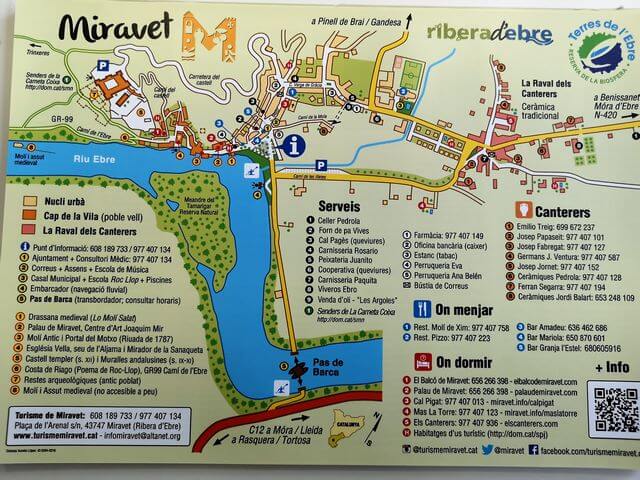 Mapa de Miravet