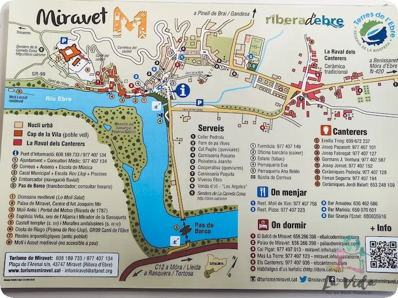 Mapa de Miravet