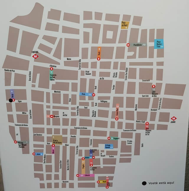 Mapa Fiesta de Gracia 
