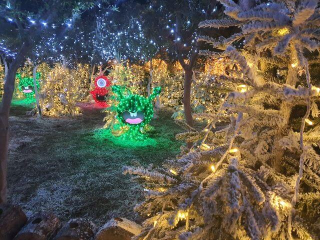 Le Barcares Village de Noel iluminación