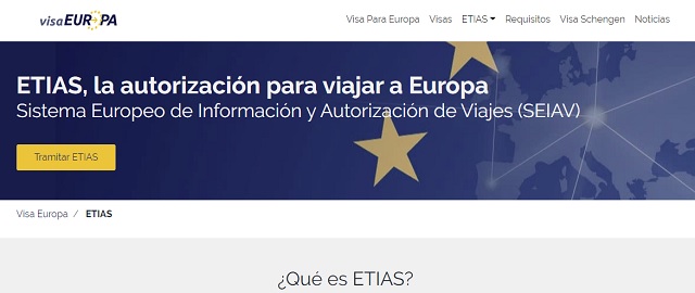 ETIAS autorización para viajar a Europa