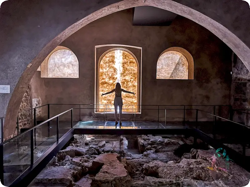 Resto ruinas en museo Seu D'Egara Terrassa
