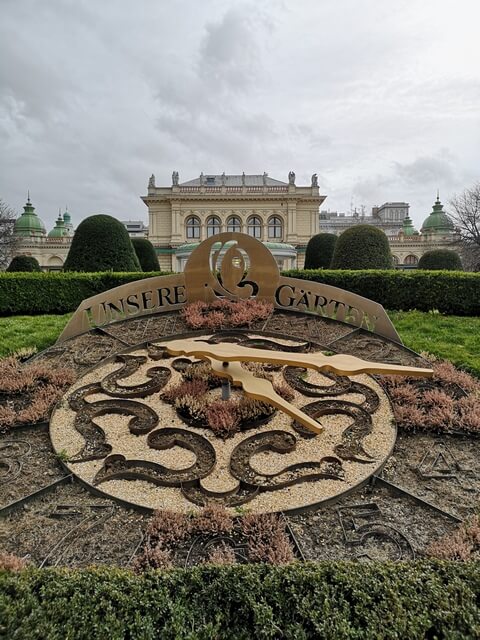 Kursalon de Viena al fondo