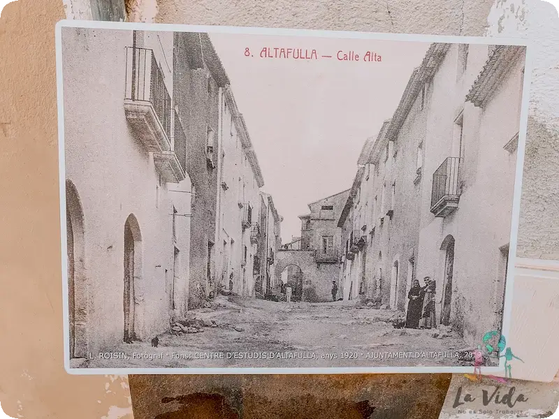 Calle Alta Altafulla Antes y después