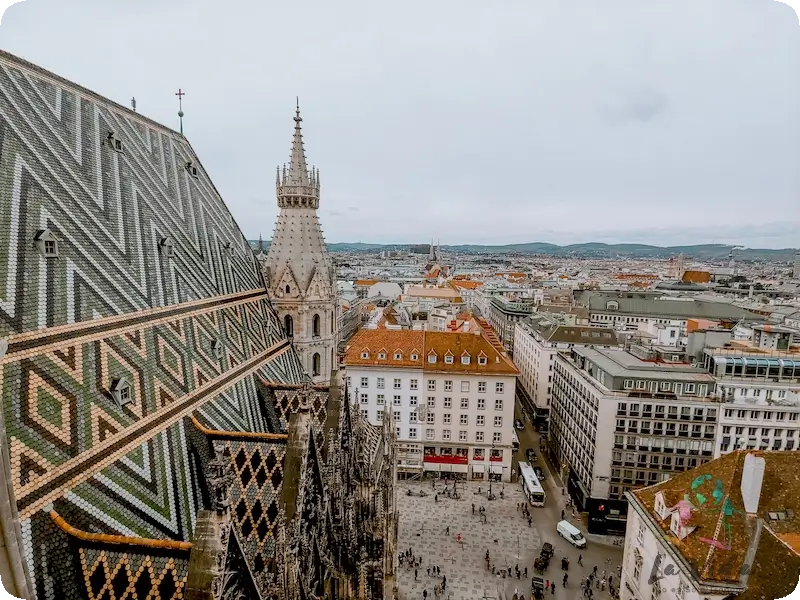 Vistas desde la Catedral de Viena