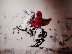 Bonaparte cruzando los Andes - Paris 2018 Banksy