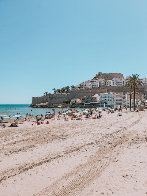 Playa delante del Hotel Prado