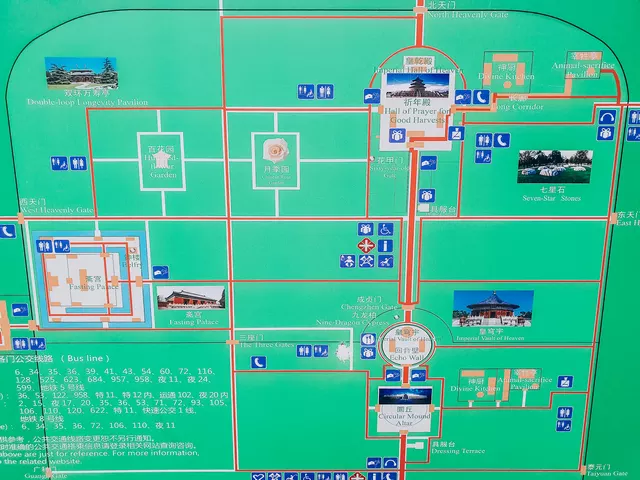 Mapa Templo del cielo Pekin 