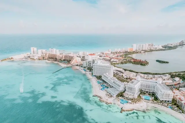Vista aérea Cancún
