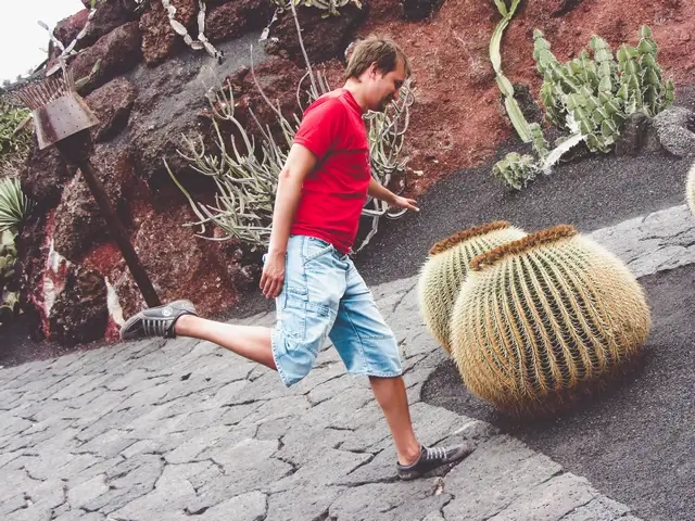 Dani en Jardin Cactus Lanzarote