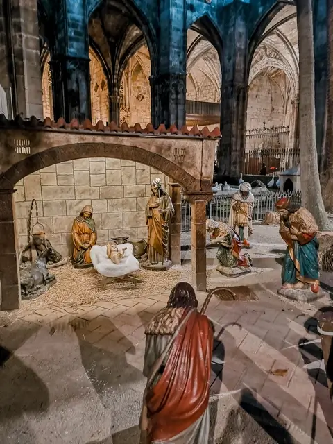 Belen navidad Catedral de Barcelona