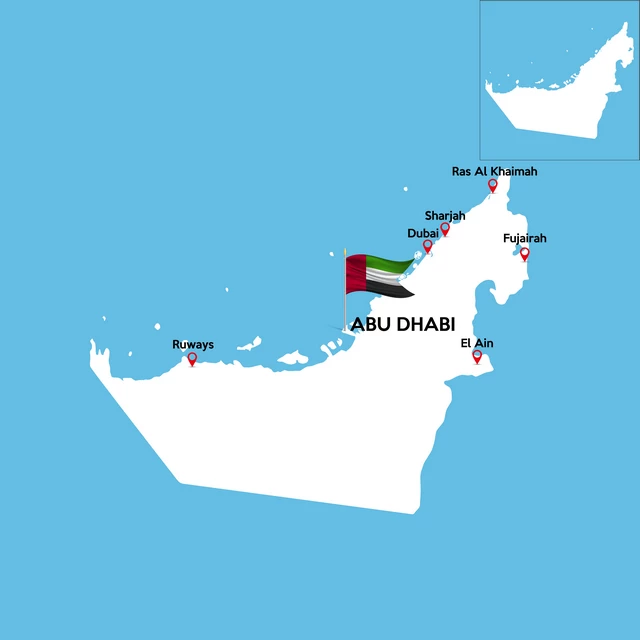 Mapa Emiratos Árabes