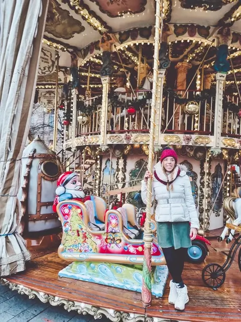 Tiovivo plaza Catedral Estrasburgo