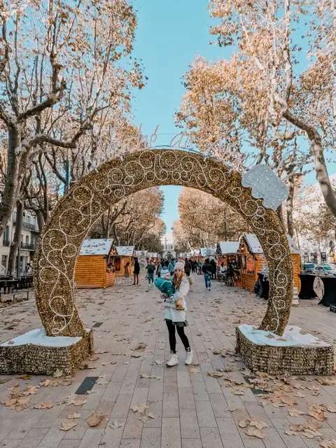 Qué ver en Béziers - avenida Paul Riquet en Navidad