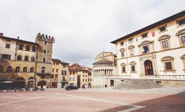 Piazza grande en Arezzo