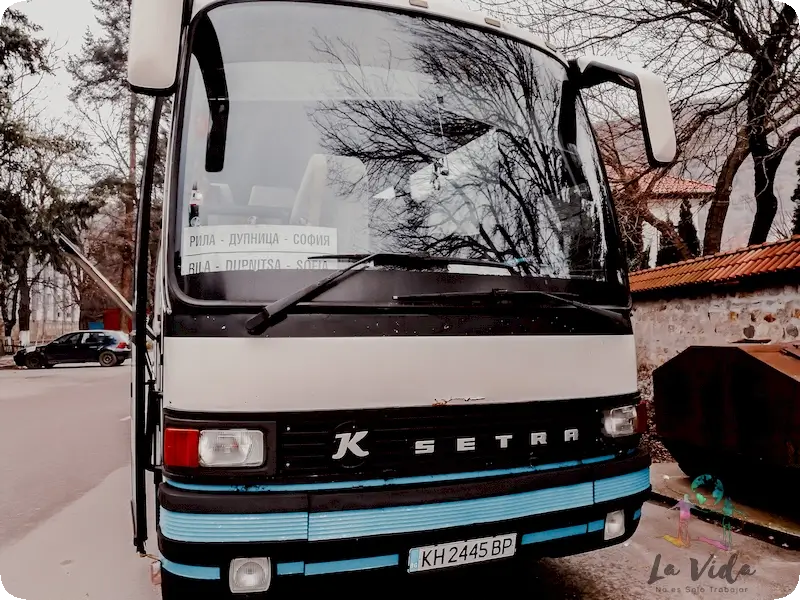 Autobus Sofia a Monasterio de Rila Bulgaria