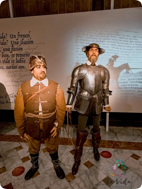 Don Quijote y Sancho Panza en el Museu de Cera de Barcelona