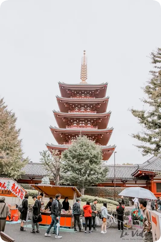 Pagoda de los cinco pisos en Asakusa