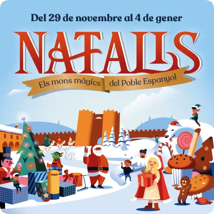 Natalis poble Espanyol, plan navidad Barcelona