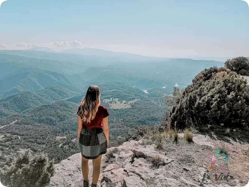 Camino a Tavertet desde Rupit, paisaje espectacular