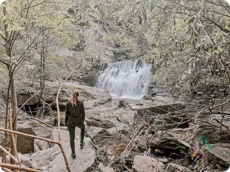 Saltant de Sabaters, camino al Salt de Sallent de Rupìt