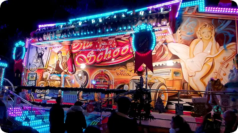 Atracción para mayores en la Feria de Narbona en Navidad