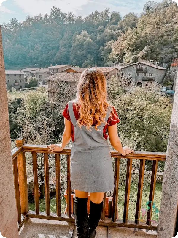 Hostal Estrella Rupit habitacion vistas