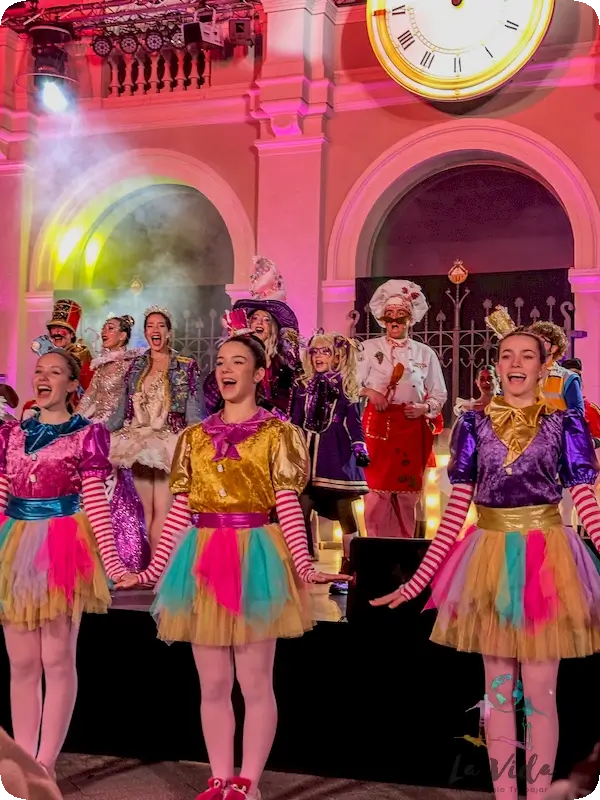 Viendo un espectáculo de Somriu el Nadal