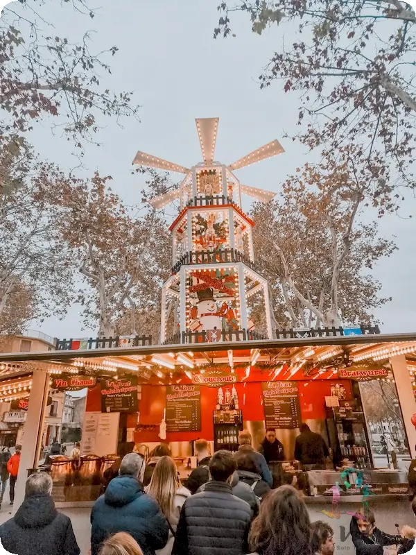 mercado navideño Narbona. Foto de uno de sus puestos típicos