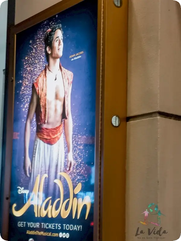 Aladdin cartel en Nueva York