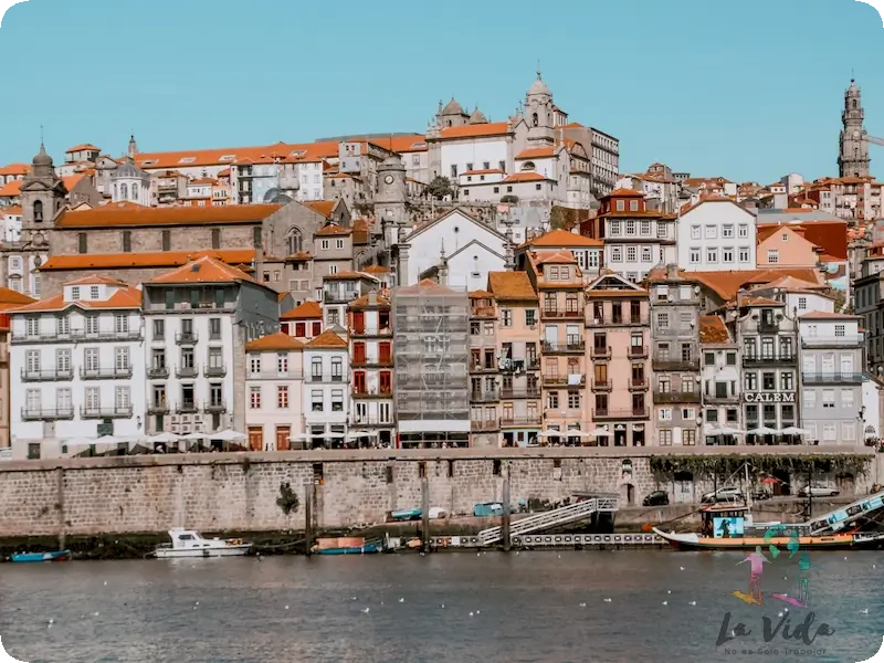 Barrio de la Ribeira en Oporto