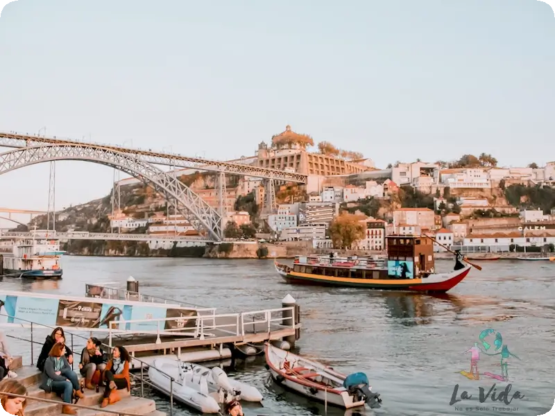 Barrio de la Ribeira en Oporto