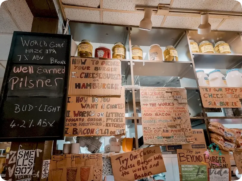 Carta Burger Joint Nueva York