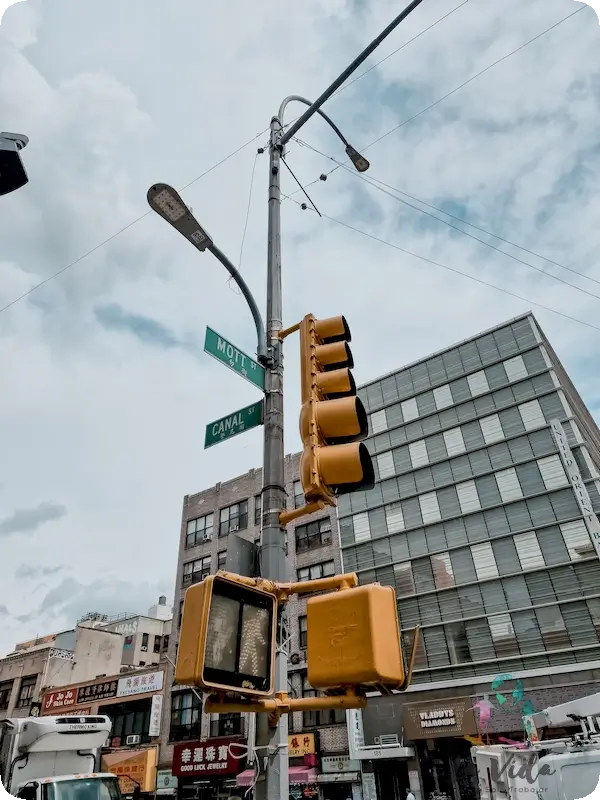 Chinatown Nueva York: crue calle Mott y Canl Street