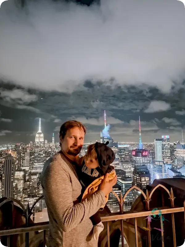 Foto familia Top Of the Rock Mirador Nueva York